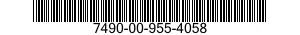7490-00-955-4058  7490009554058 009554058