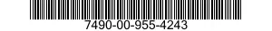 7490-00-955-4243  7490009554243 009554243