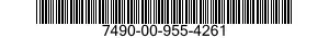 7490-00-955-4261  7490009554261 009554261
