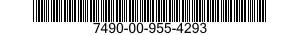 7490-00-955-4293  7490009554293 009554293