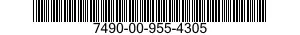 7490-00-955-4305 PLATE,STACKER TABLE 7490009554305 009554305