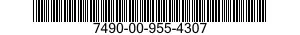 7490-00-955-4307 BEARING,MAIN DRIVE 7490009554307 009554307