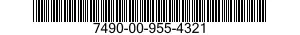 7490-00-955-4321 DOOR ASSEMBLEY,REAR 7490009554321 009554321