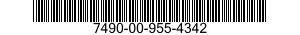 7490-00-955-4342  7490009554342 009554342