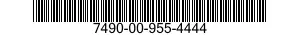7490-00-955-4444  7490009554444 009554444