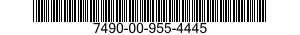 7490-00-955-4445  7490009554445 009554445