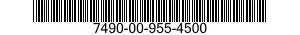 7490-00-955-4500  7490009554500 009554500