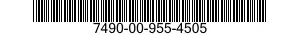 7490-00-955-4505  7490009554505 009554505
