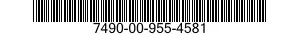 7490-00-955-4581  7490009554581 009554581