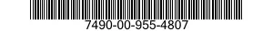 7490-00-955-4807  7490009554807 009554807