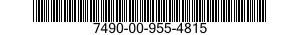 7490-00-955-4815  7490009554815 009554815