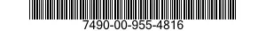 7490-00-955-4816  7490009554816 009554816