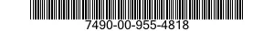 7490-00-955-4818  7490009554818 009554818
