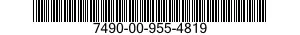 7490-00-955-4819  7490009554819 009554819