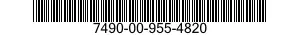 7490-00-955-4820  7490009554820 009554820