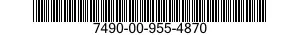 7490-00-955-4870  7490009554870 009554870