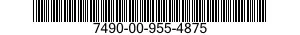 7490-00-955-4875  7490009554875 009554875