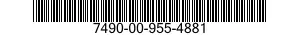 7490-00-955-4881  7490009554881 009554881