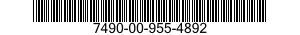 7490-00-955-4892  7490009554892 009554892