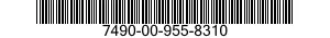 7490-00-955-8310 NUT,WING 7490009558310 009558310