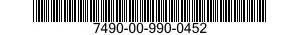 7490-00-990-0452  7490009900452 009900452