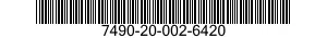 7490-20-002-6420 LABEL MAKER 7490200026420 200026420