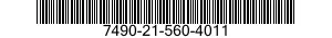7490-21-560-4011 EMBOSSING MACHINE,IDENTIFICATION TAPE 7490215604011 215604011
