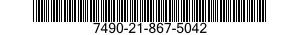 7490-21-867-5042  7490218675042 218675042