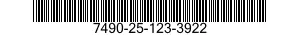7490-25-123-3922  7490251233922 251233922
