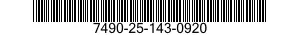 7490-25-143-0920 ENVELOPE OPENING MACHINE 7490251430920 251430920