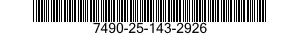 7490-25-143-2926 EMBOSSING MACHINE,IDENTIFICATION TAPE 7490251432926 251432926