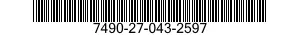 7490-27-043-2597 SHREDDING MACHINE,PAPER 7490270432597 270432597