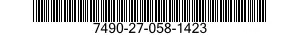 7490-27-058-1423 SHREDDING MACHINE,PAPER 7490270581423 270581423