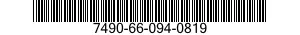 7490-66-094-0819 EMBOSSING MACHINE,IDENTIFICATION TAPE 7490660940819 660940819