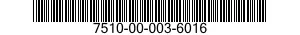7510-00-003-6016  7510000036016 000036016