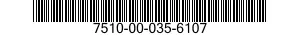 7510-00-035-6107  7510000356107 000356107