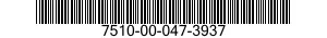 7510-00-047-3937  7510000473937 000473937