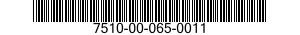 7510-00-065-0011  7510000650011 000650011