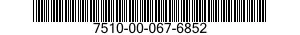 7510-00-067-6852  7510000676852 000676852