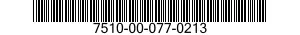 7510-00-077-0213  7510000770213 000770213