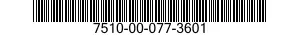 7510-00-077-3601  7510000773601 000773601