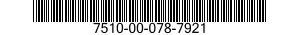 7510-00-078-7921  7510000787921 000787921