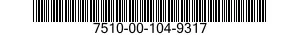 7510-00-104-9317 RIBBON,INKING 7510001049317 001049317