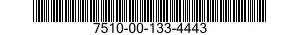 7510-00-133-4443  7510001334443 001334443