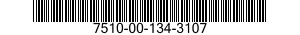 7510-00-134-3107  7510001343107 001343107