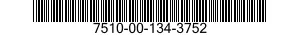 7510-00-134-3752  7510001343752 001343752