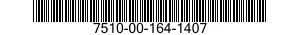 7510-00-164-1407  7510001641407 001641407