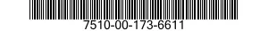 7510-00-173-6611  7510001736611 001736611