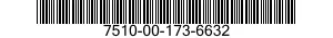 7510-00-173-6632  7510001736632 001736632