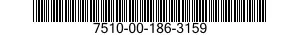 7510-00-186-3159  7510001863159 001863159